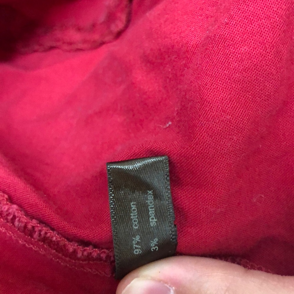 Popping Red Button-up Shirt - Picture 6 of 6